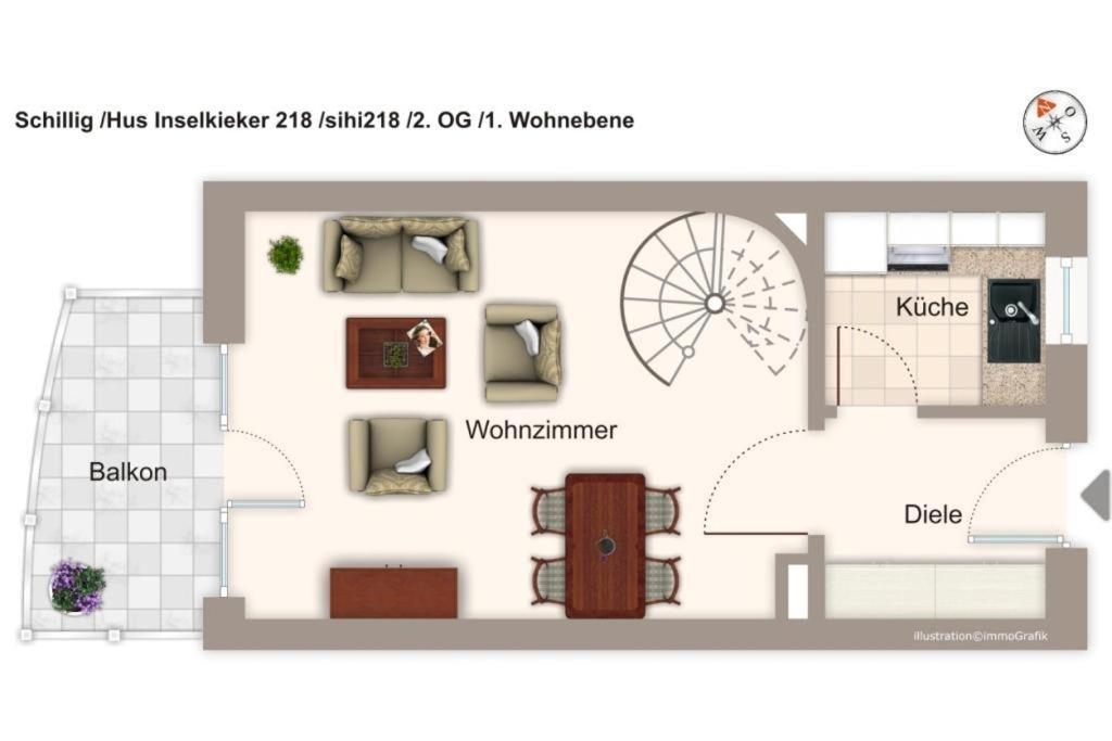 Apartamento Hus Inselkieker Hus Inselkieker 218 Schillig Exterior foto